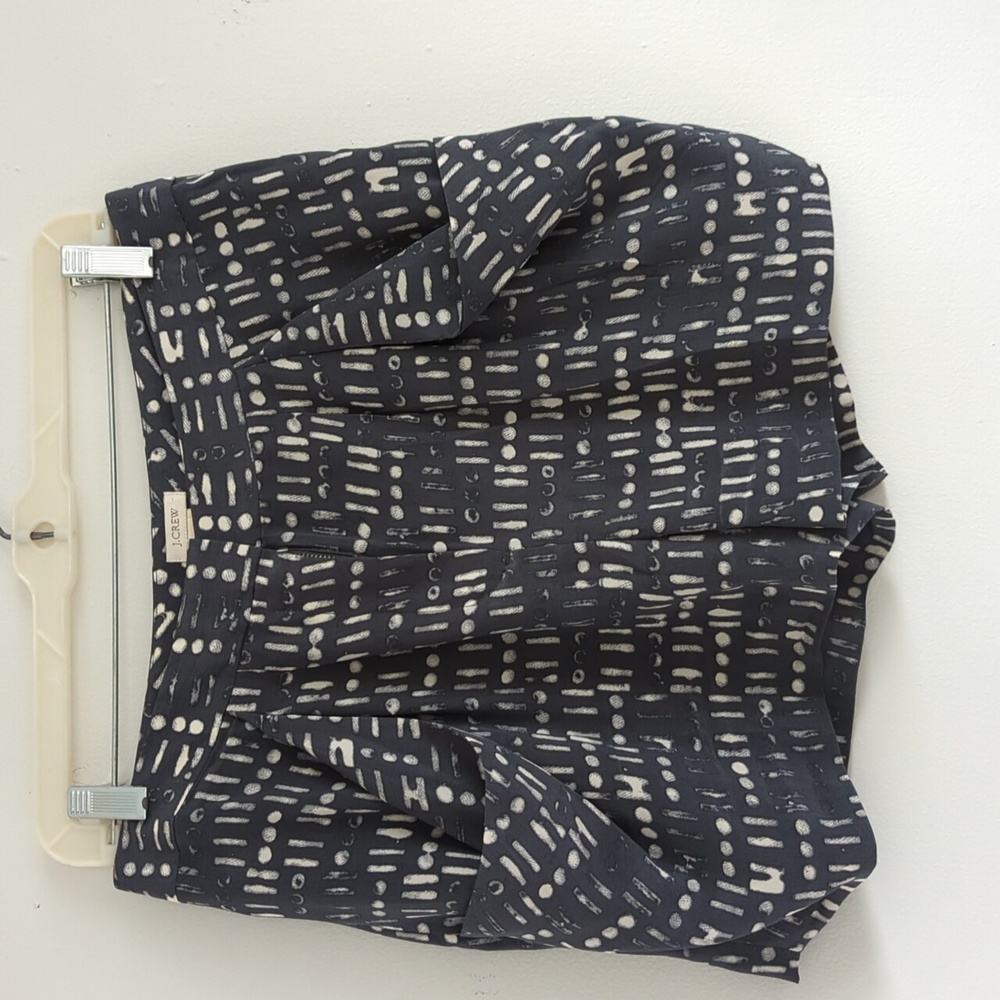 J Crew silk shorts